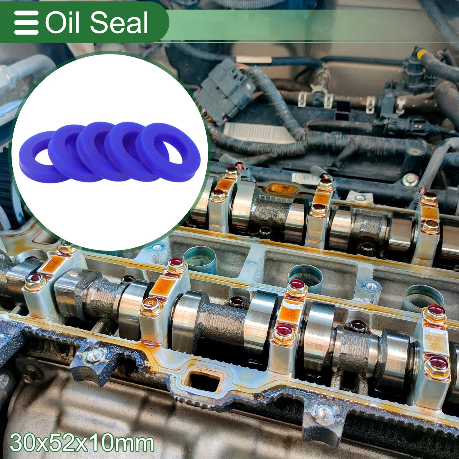 Set of 5 Oil Seal Rotary Shaft Seal 30x52x10mm for Various Models