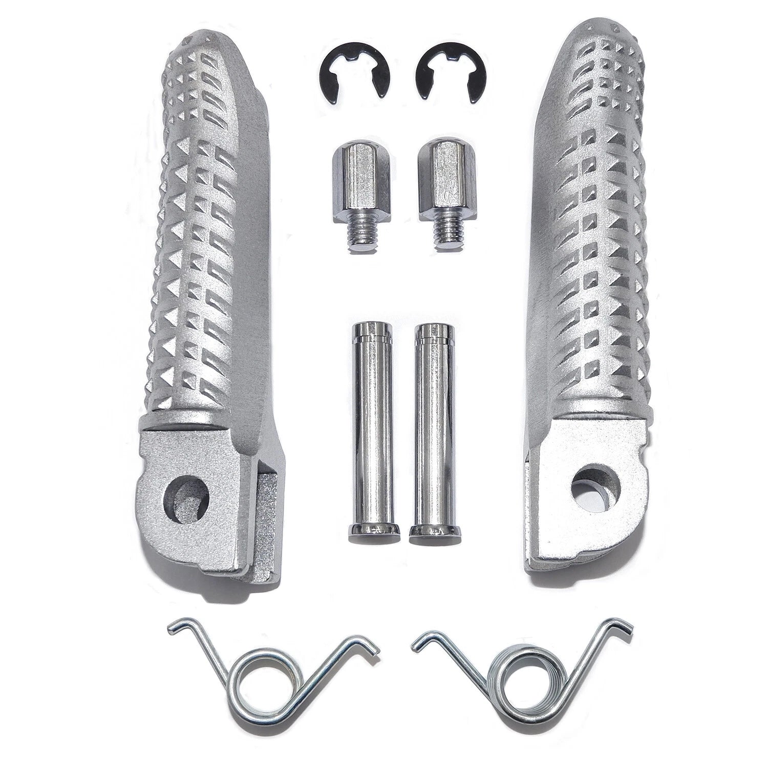 Silver Foot Pegs Footrest for BMW S1000RR (2015–2017)