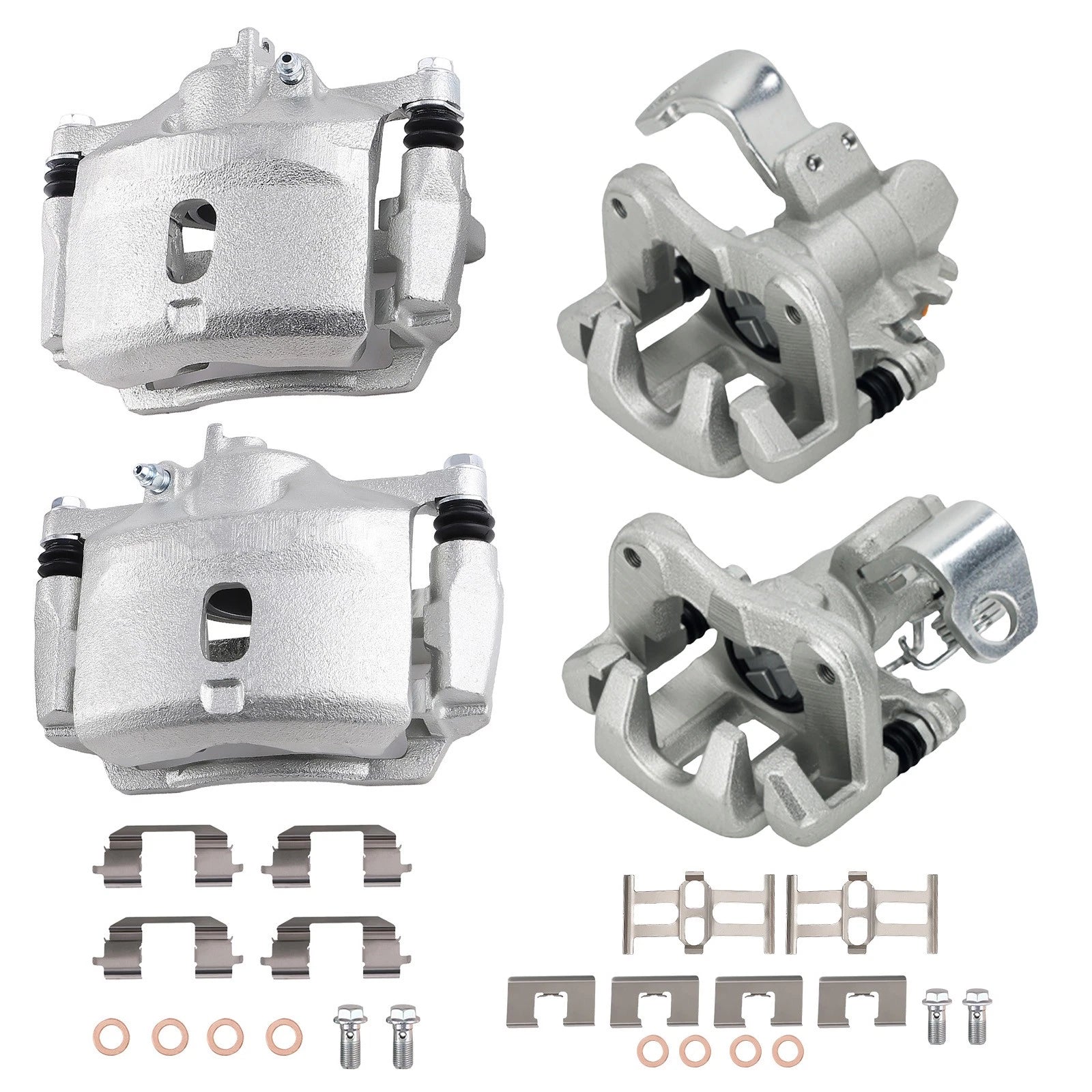 4x Brake Calipers for Honda Civic (2006–2011) 1.8L w/Brackets 19-B3298 19-B3299