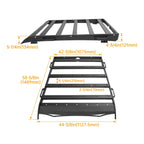 Roof Rack Cargo Carrier Basket Steel for Toyota Tacoma (2005–2023)