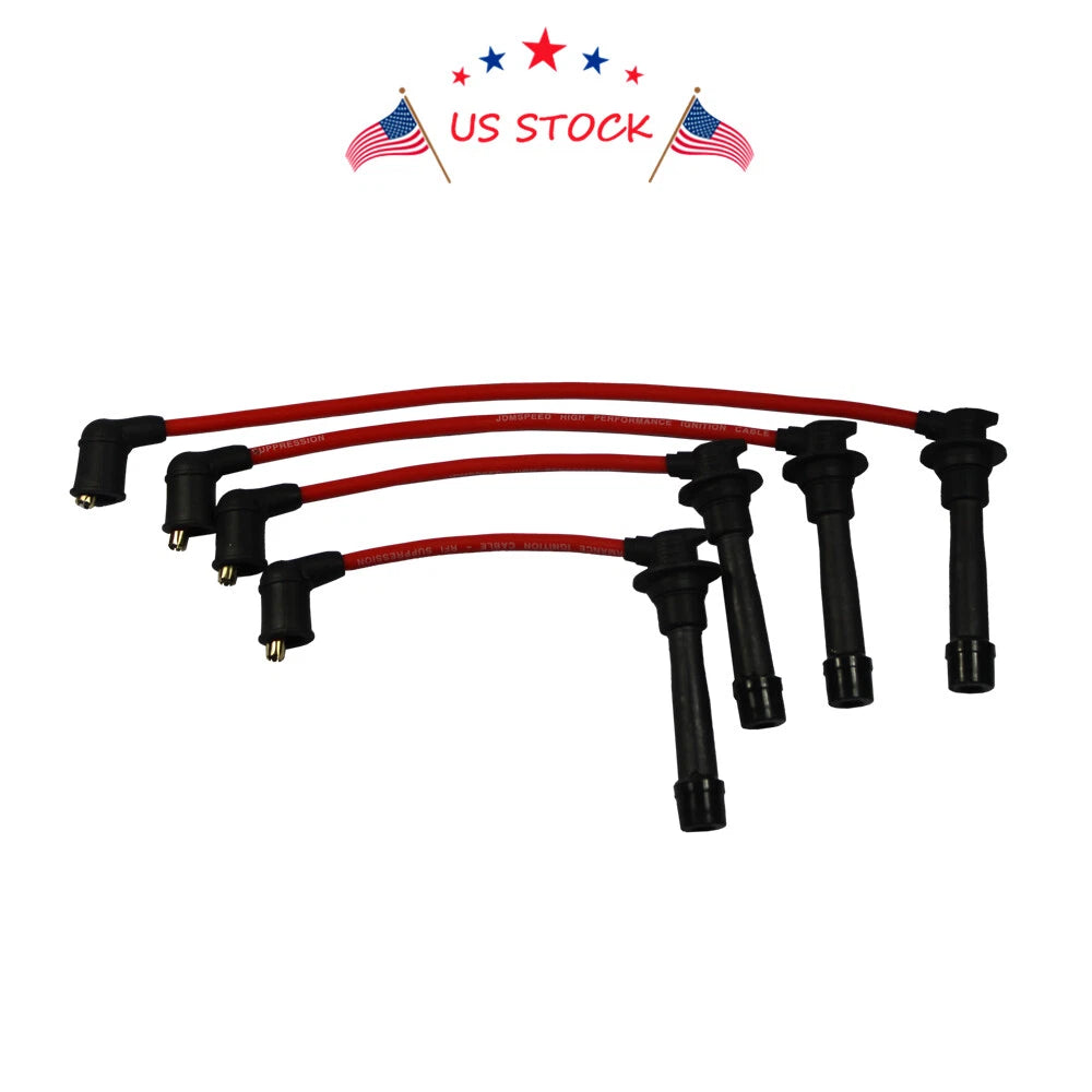 Set of 4 Ignition Spark Plug Wires for Mazda Miata (1990–2000)