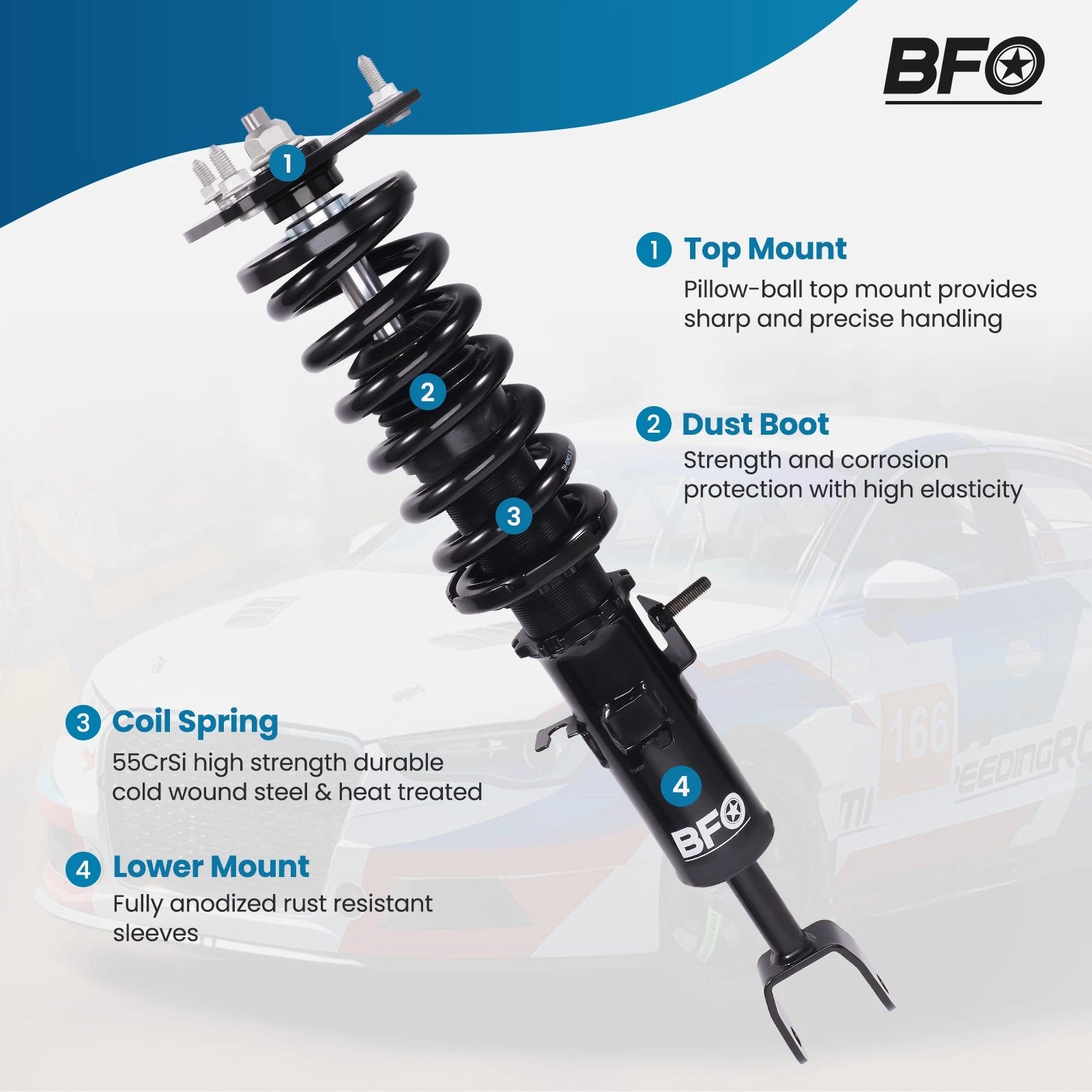 Coilover Lowering Kit for Nissan 350Z Infiniti G35 (2003–2007)