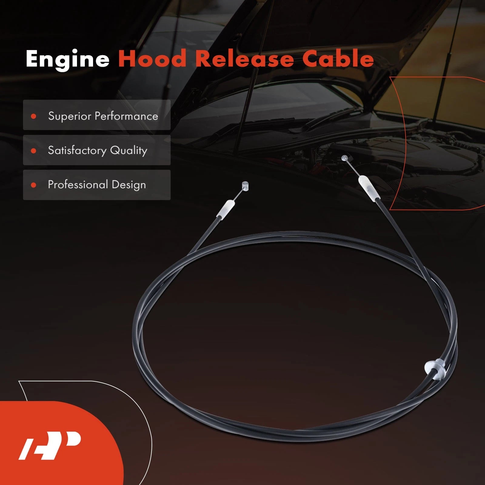 Hood Release Cable w/o Handle for Toyota Sienna (2004-2010)