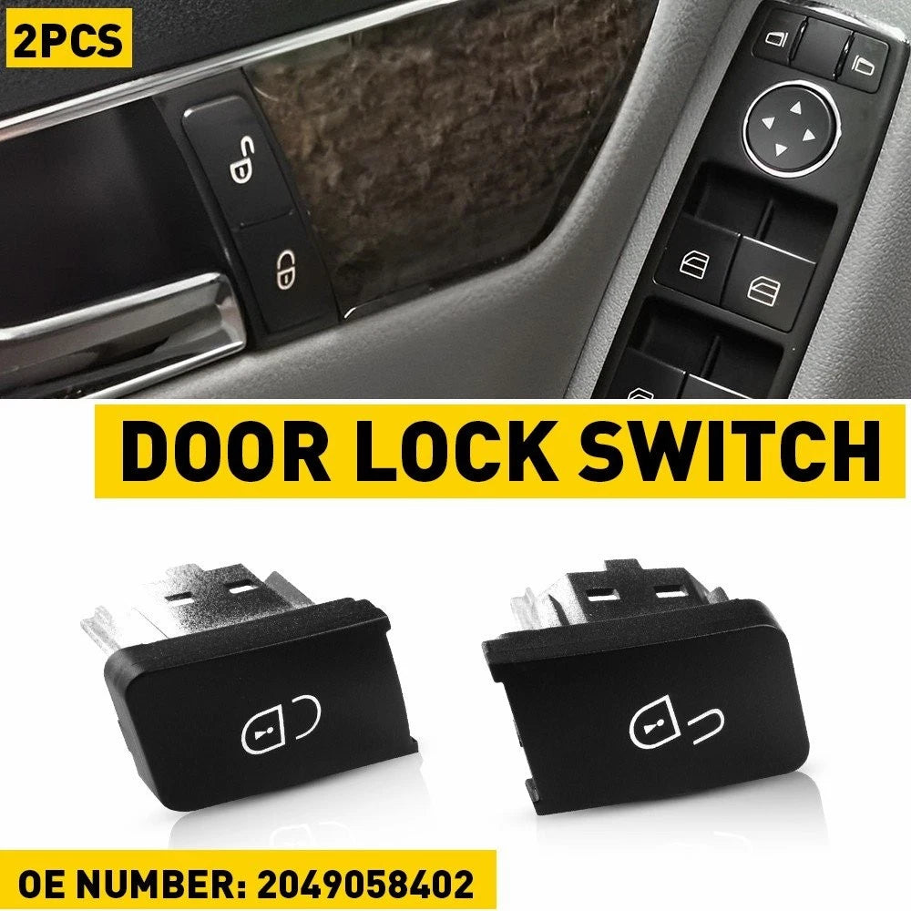 Door Lock Switch Button for Mercedes Benz W204 W212 (2008–2018)