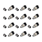 Set of 12 Chrome Tire Valve Stems for Go-karts, Hot Rods