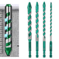 Set of 4 Carbide Drill Bits for Glass Wood Metal Tiles (150mm, 6mm, 8mm, 10mm, 12mm)