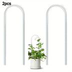 Transparent U Shaped Trellis for Indoor Plants and Vines Display