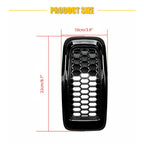 Set of 7 Black Honeycomb Mesh Grille Inserts for Jeep Cherokee (2014–2018)