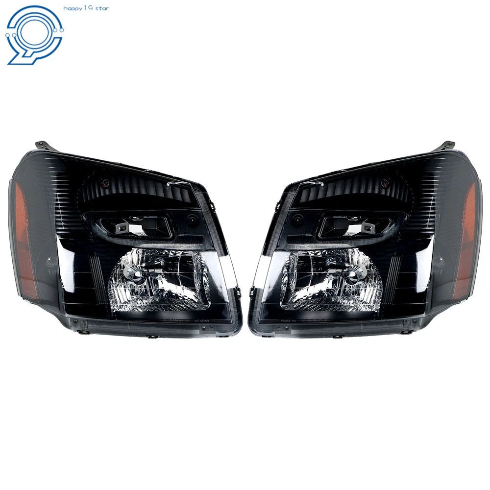 Headlights for Chevy Equinox (2005–2009) Black Housing Smoked Lens Assembly