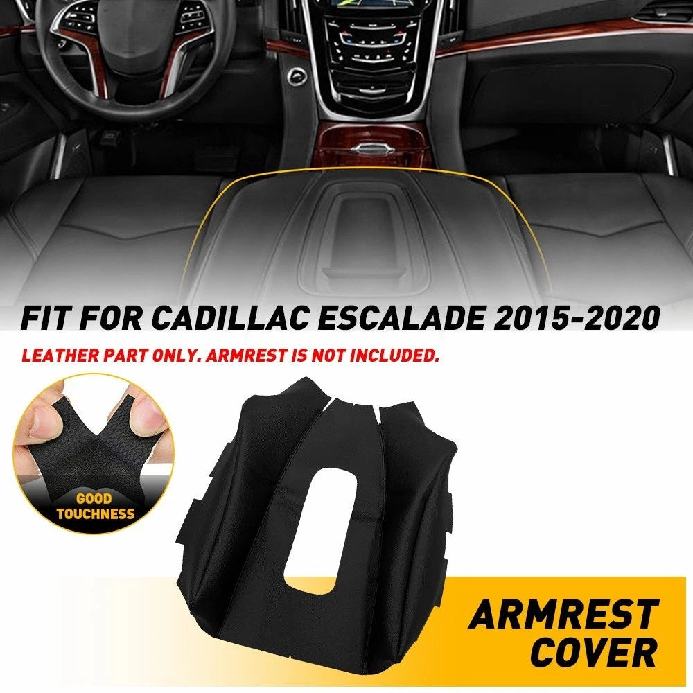Center Console Lid Armrest Cover Leather Pad for Cadillac Escalade (2015–2020)