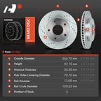 Front Drilled Brake Rotors for Chevy Blazer S10 (1994-2005)