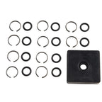 Set of 10 Retaining Ring Clips with O Ring for Pneumatic Tools