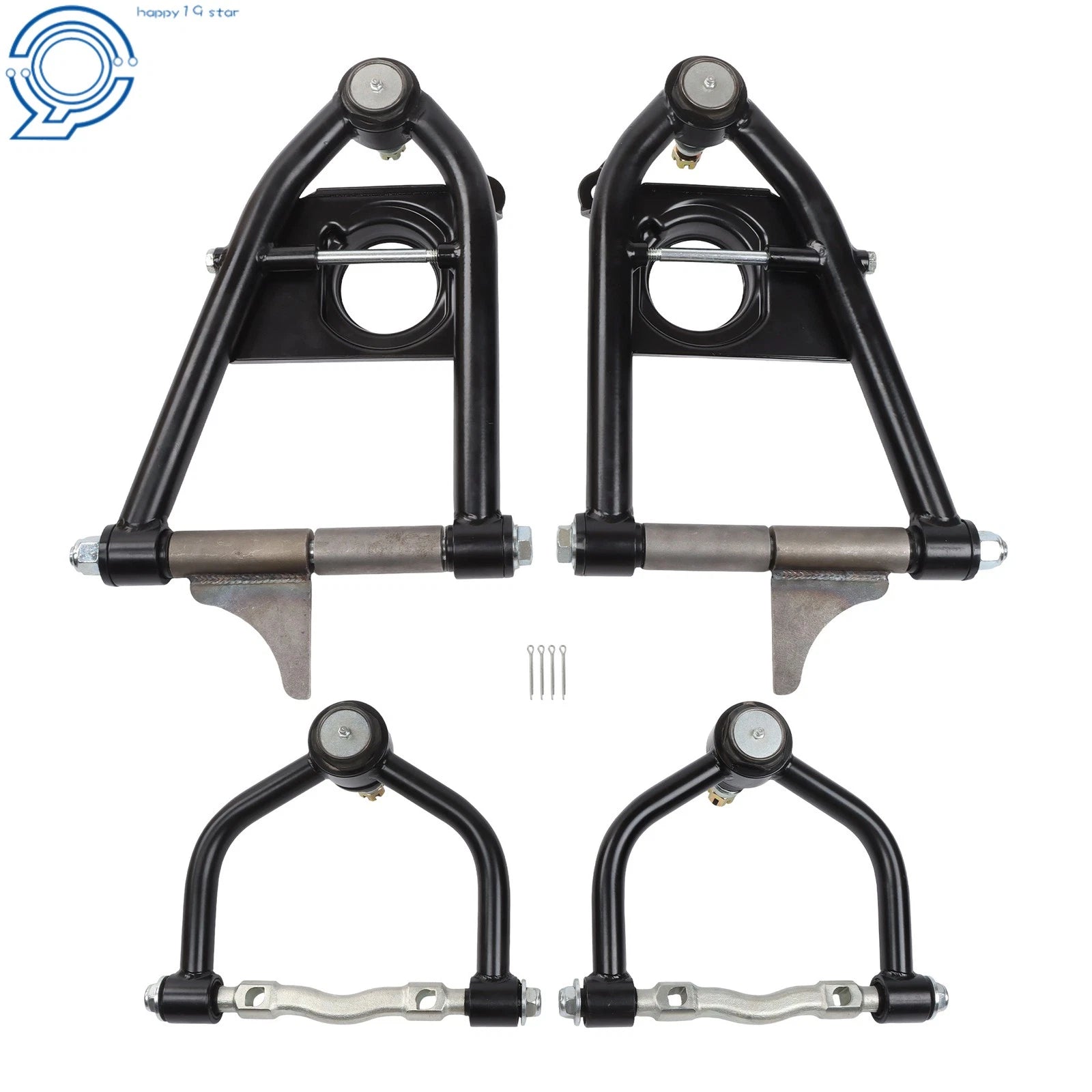 Set of 4 Front Suspension Lower & Upper Control Arms for Ford Mustang II (1974–1978)