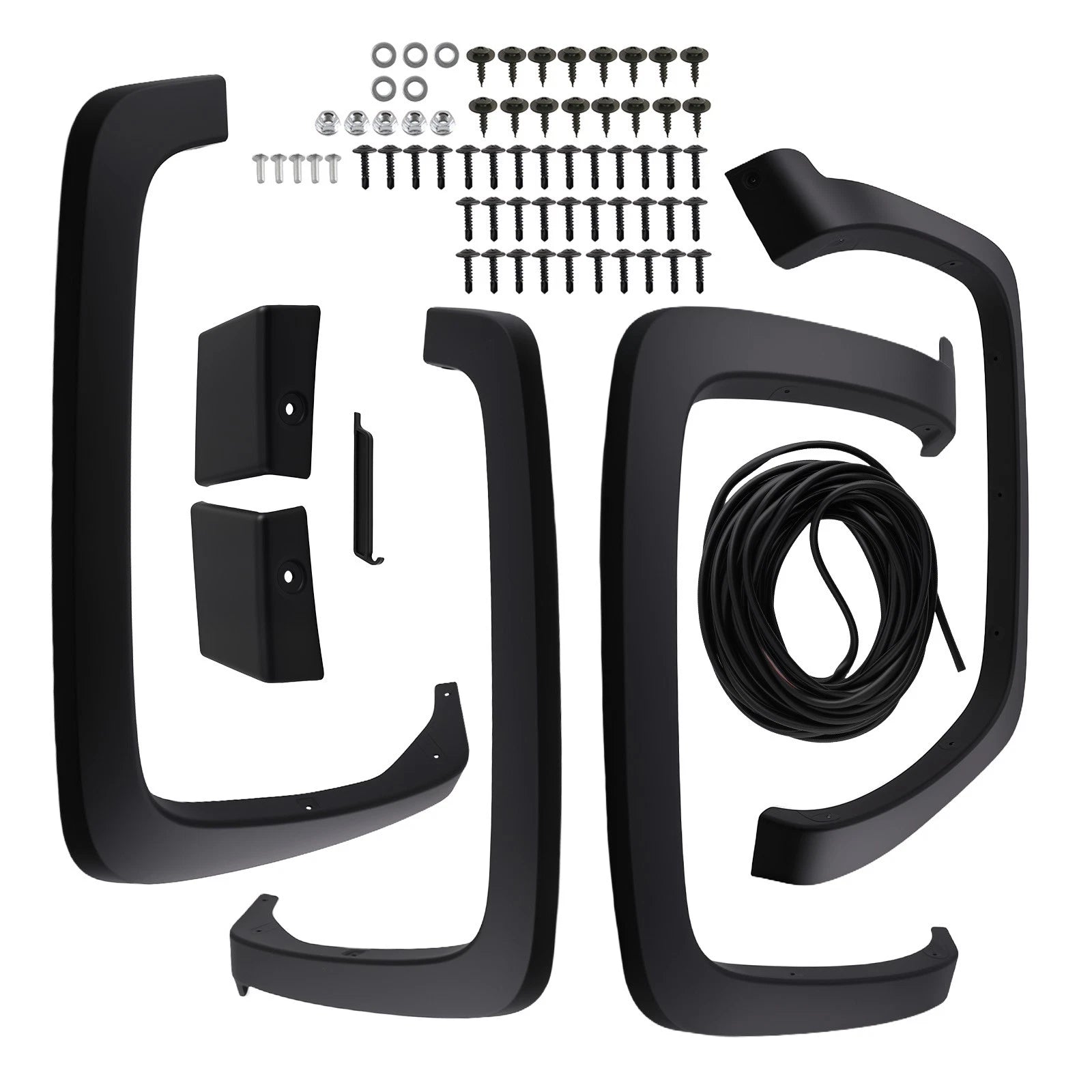 Set of 4 Factory Style Fender Flares for Chevy Silverado 1500 2500 3500 (2014–2019)