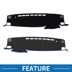 Dashboard Dash Cover Mat for Toyota Highlander (2021–2024) Black Blue
