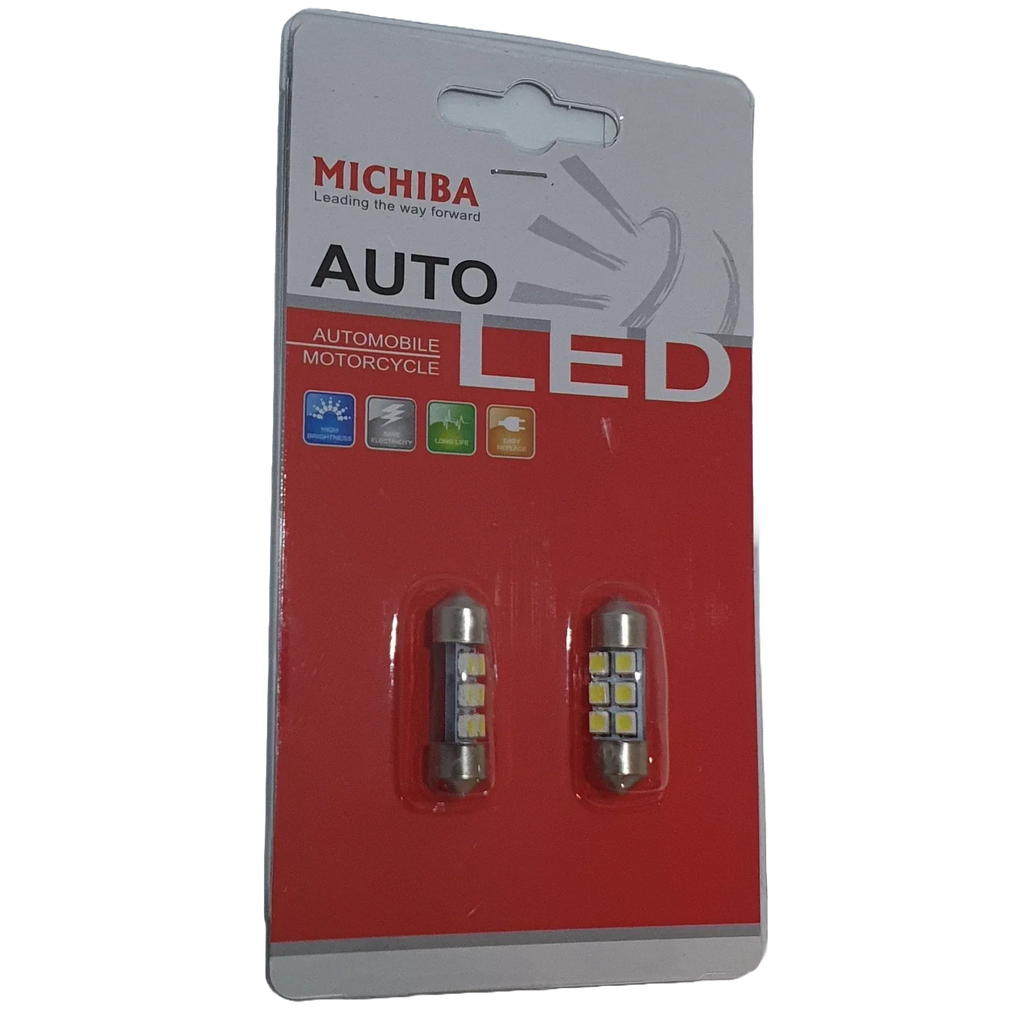 2pc LED Festoon License Light 12V 0.5W CANBUS 14000K for Car (2000–2024)