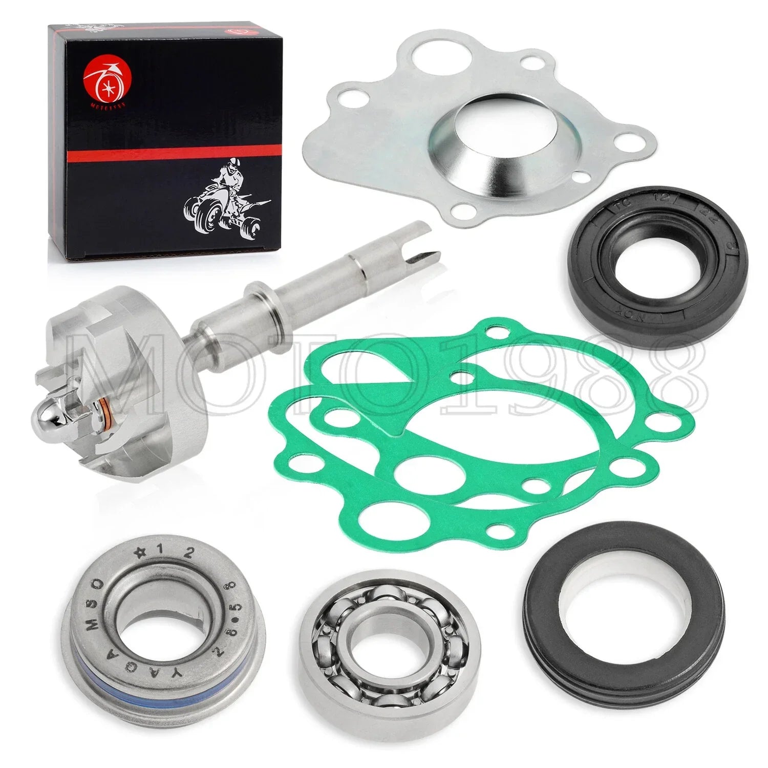 Water Pump Seal IMPELLER & shaft Gasket for Honda ATC250R (1985–1986)