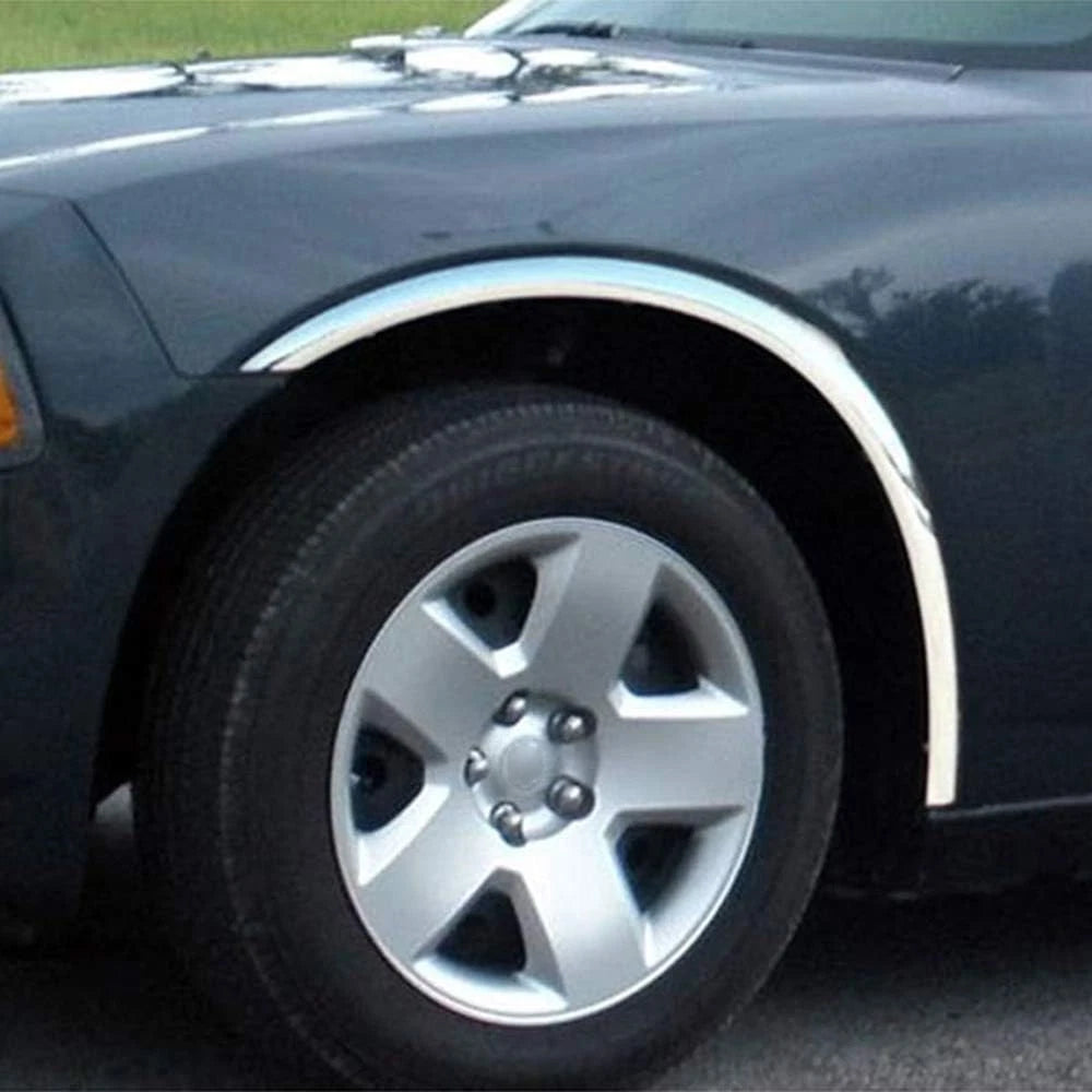 Wheel Well Trim Chrome with Lock Tabs for Dodge Charger (2006–2010)