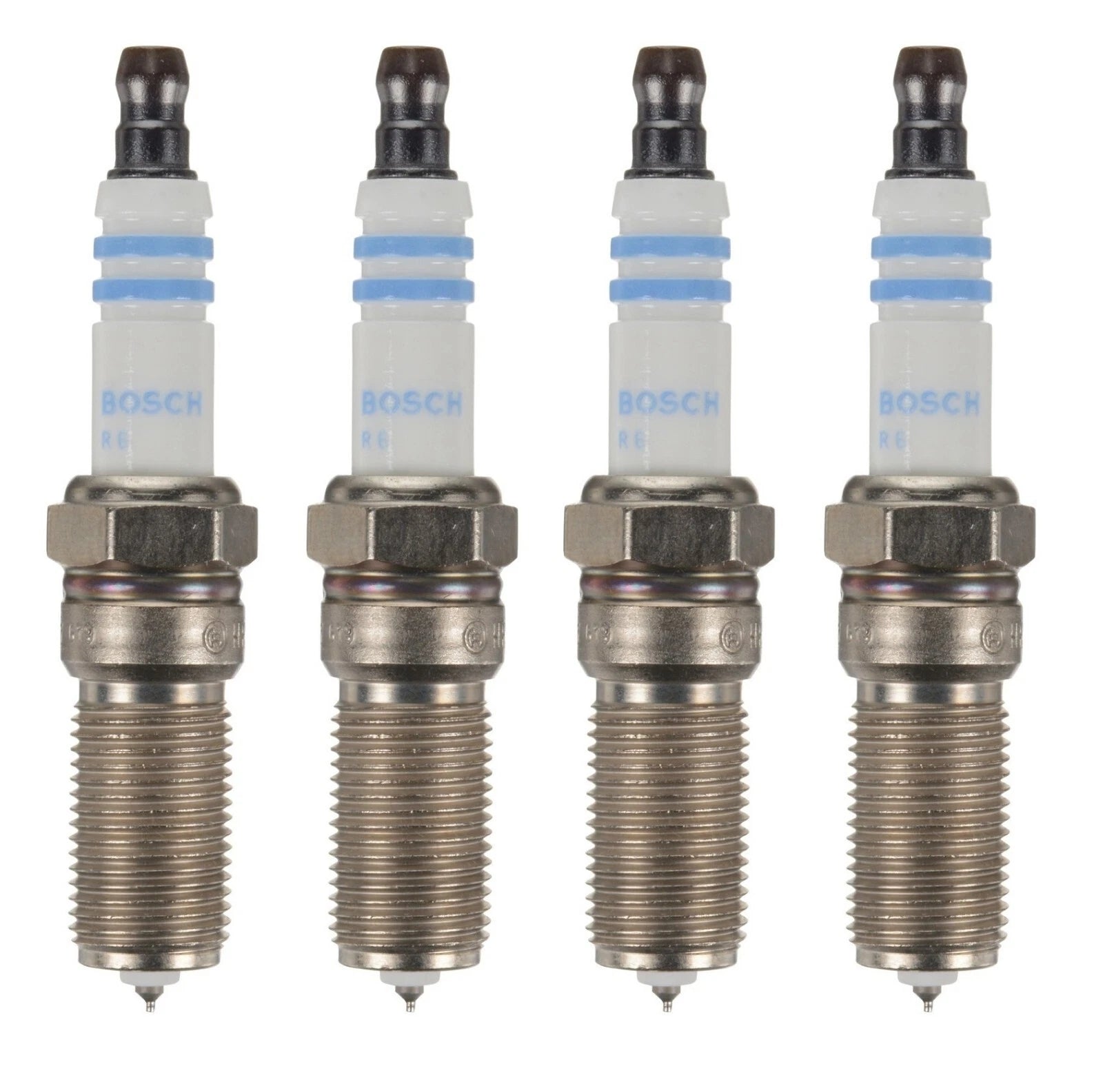 Set of 4 Bosch Double Iridium Spark Plugs for Buick Chevy GMC Pontiac Saab Saturn
