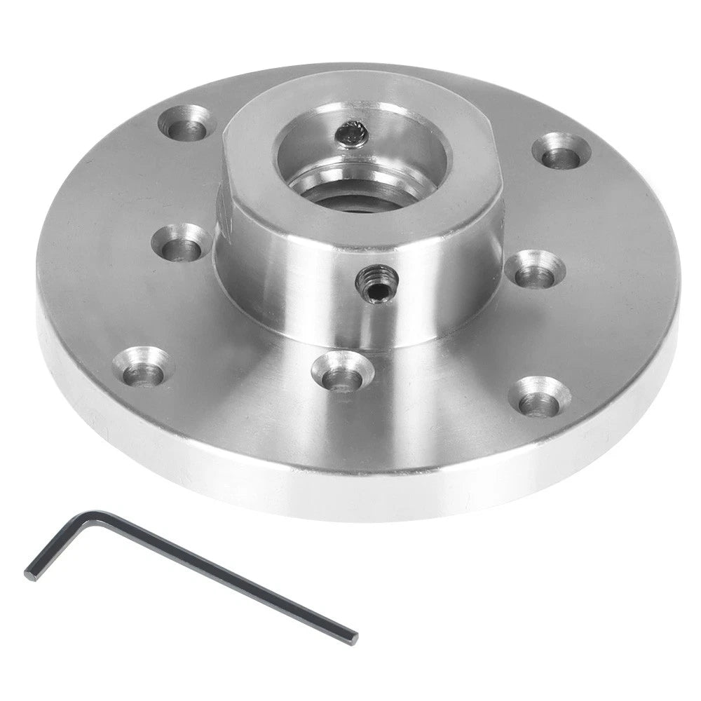 4 Inch Steel Wood Lathe Face Plate for (1" x 8TPI)