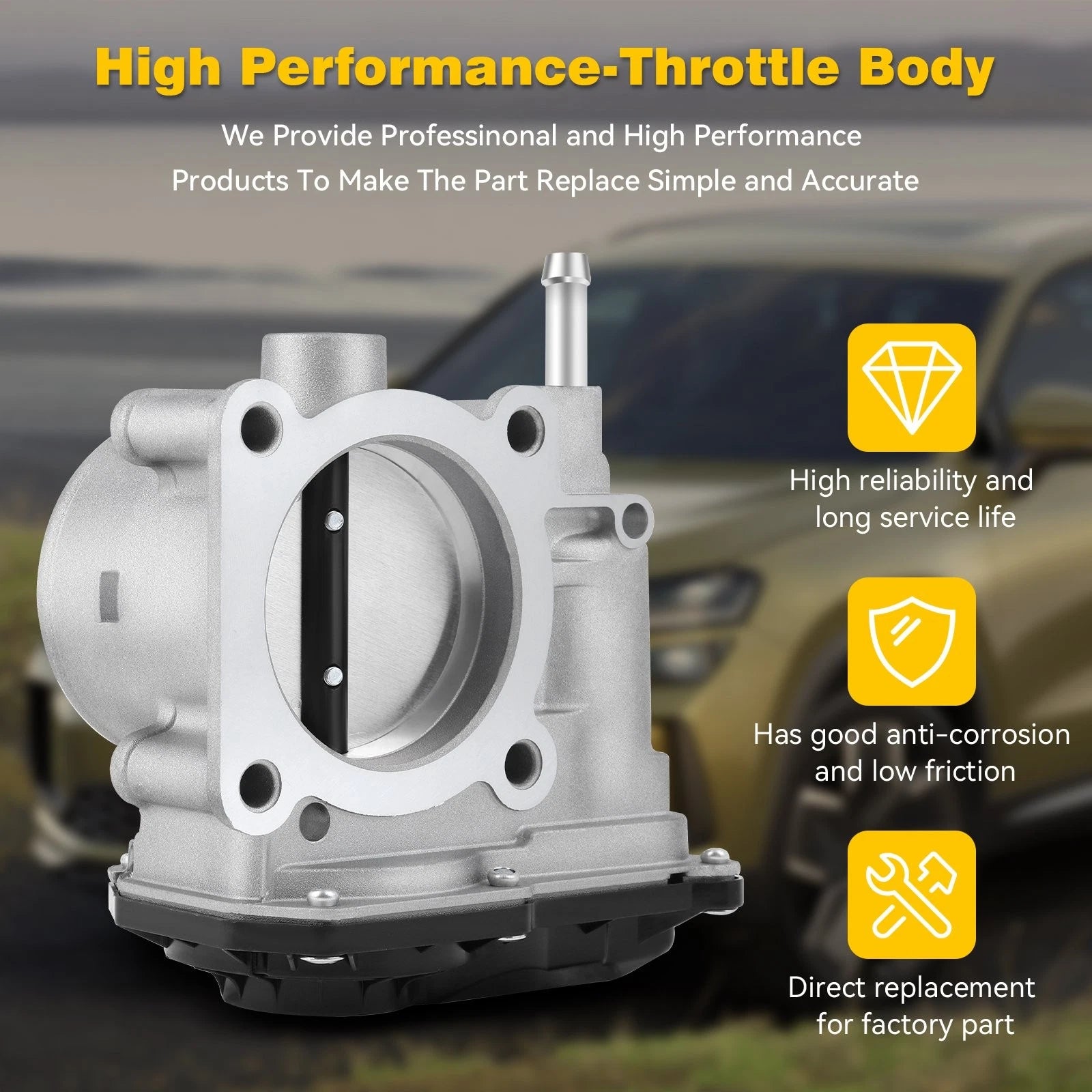 Throttle Body for Nissan Sentra Versa Cube Tiida NV200 (2007–2019)
