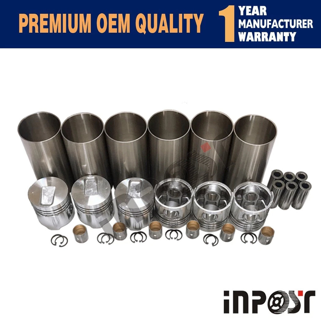 Engine Rebuild Kit for Mitsubishi S6S-D Excavator (S6S, 55mm)