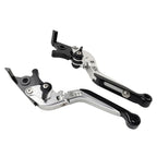 CNC Extendable Brake Clutch Levers for Honda VFR1200F (2010-2014) Silver
