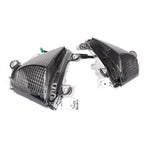 Front Turn Signal Smoke Lens Cover for Kawasaki Ninja ZX10R (2004–2005) Pair