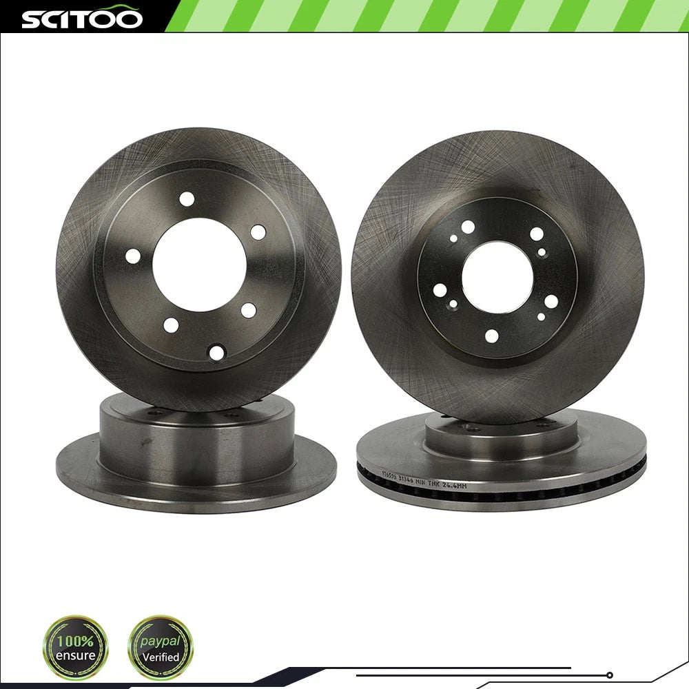 Set of 4 Brake Rotors for Chrysler 200 (2011) 262 mm
