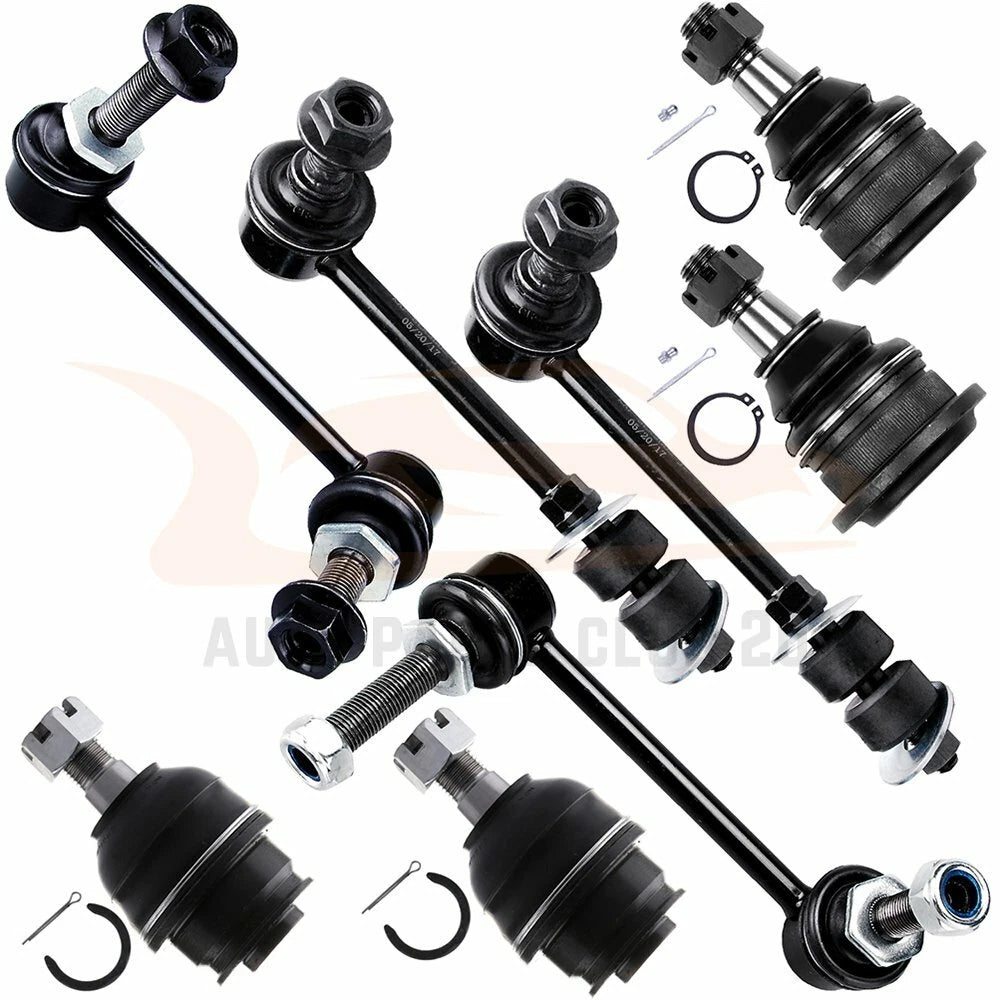 Set of 8 Front Ball Joints for Lexus GX470, Toyota 4Runner (2003–2009)