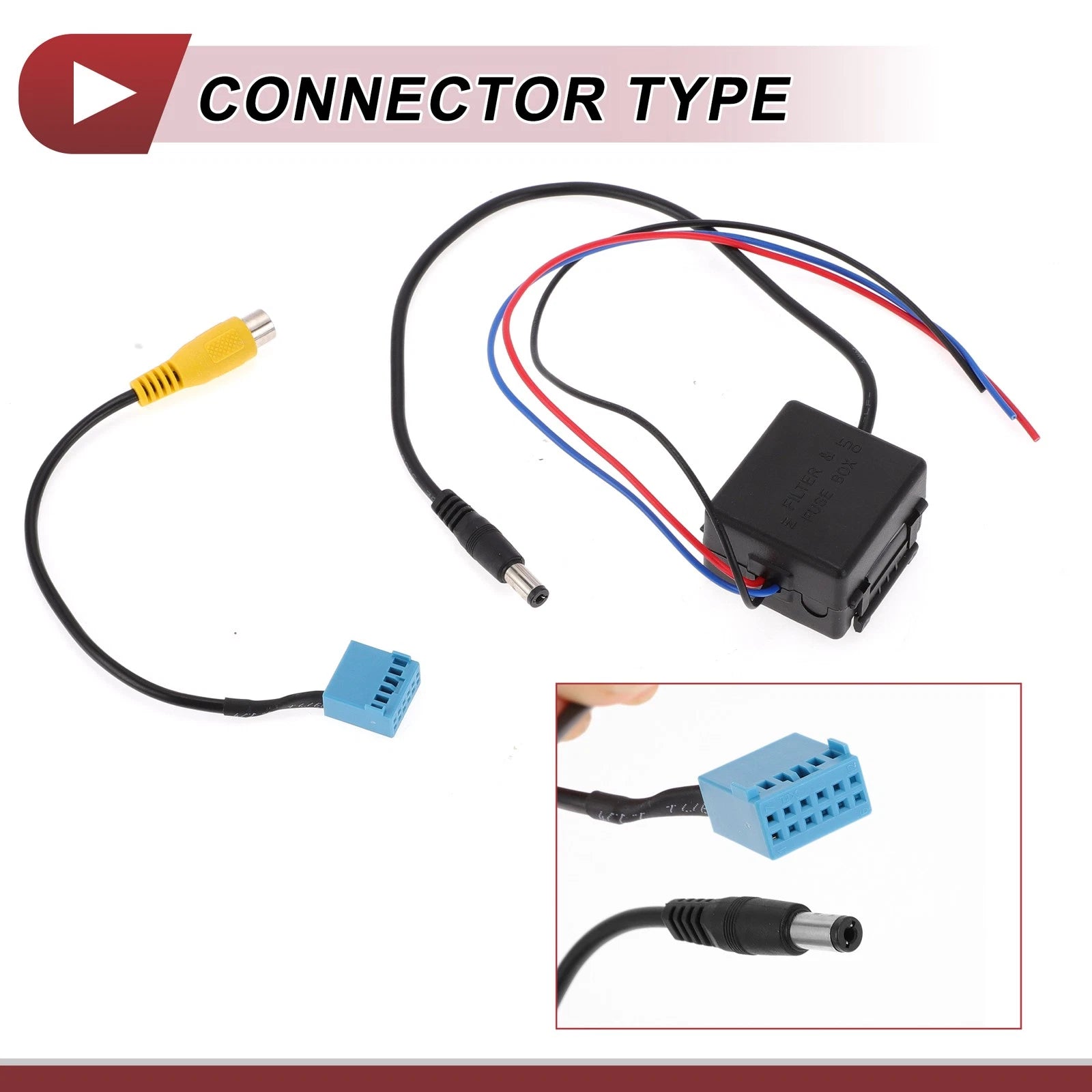 Rear View Camera Adapter Wire Harness Cable for VW BMW (Set of 1)