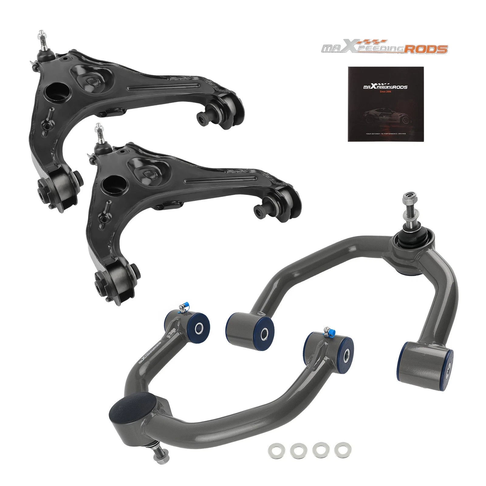 Set of 4 Front Upper Lower Control Arms for 2009-2013 Ford F-150 Expedition