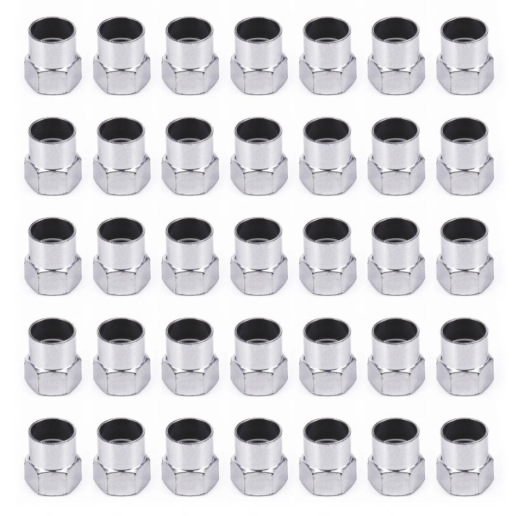 100Pcs Chrome Tire Valve Stem Caps for Car Truck