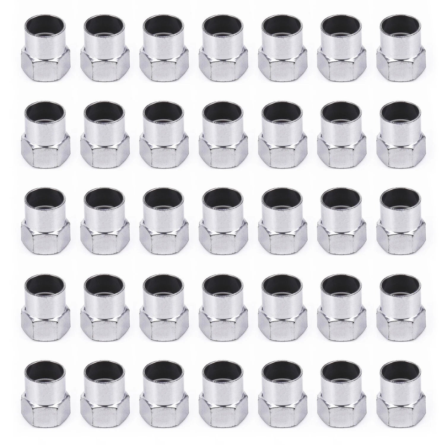 100Pcs Chrome Tire Valve Stem Caps for Car Truck