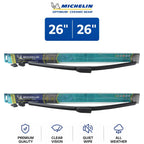 Set of 2 Michelin Optimum+ 26" Ceramic Beam Wiper Blades for Audi Q7 (2007–2015)