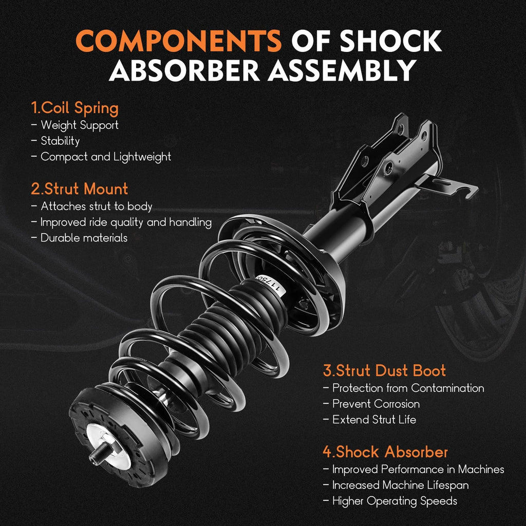 Front Complete Struts Spring Shocks Absorber Assembly for Buick Lacrosse (2010–2016)