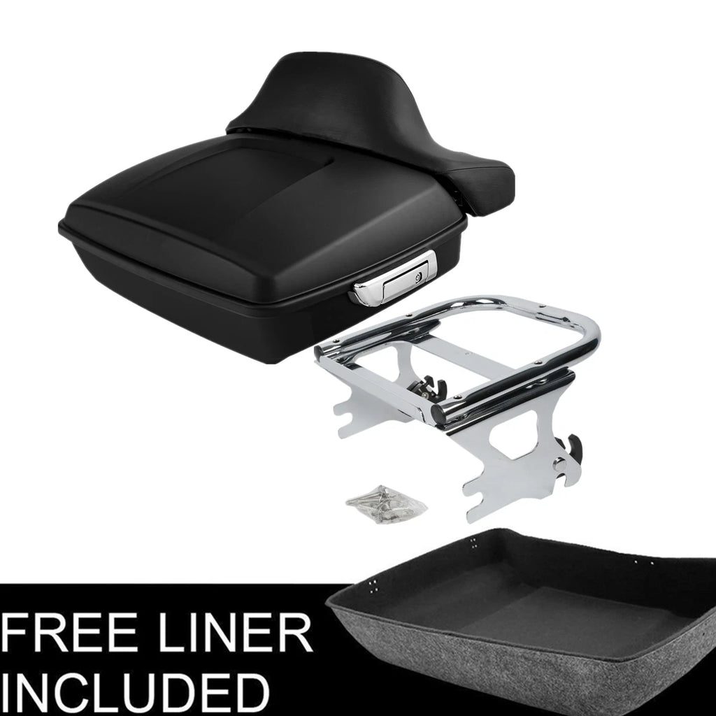 Chopped Trunk Pad Mount Rack for Harley Touring Road Glide (1997–2008)