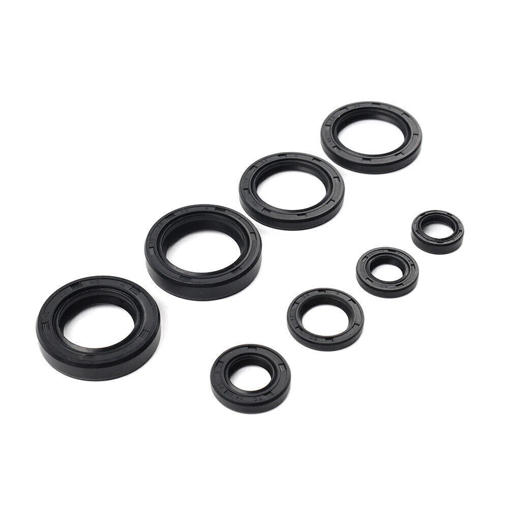 8Pcs Engine Oil Seal Kit for Yamaha DT125 DT175 MX125 MX175 IT175 YZ125 (1974–1983)
