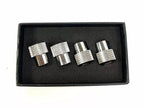 Valve Stem Caps Premium Chrome Knurled for Ford Mustang (2005–2023)