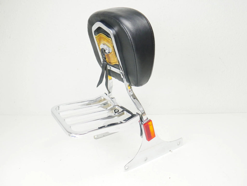 Sissy Bar Passenger Backrest Luggage Rack for Harley FL Softail