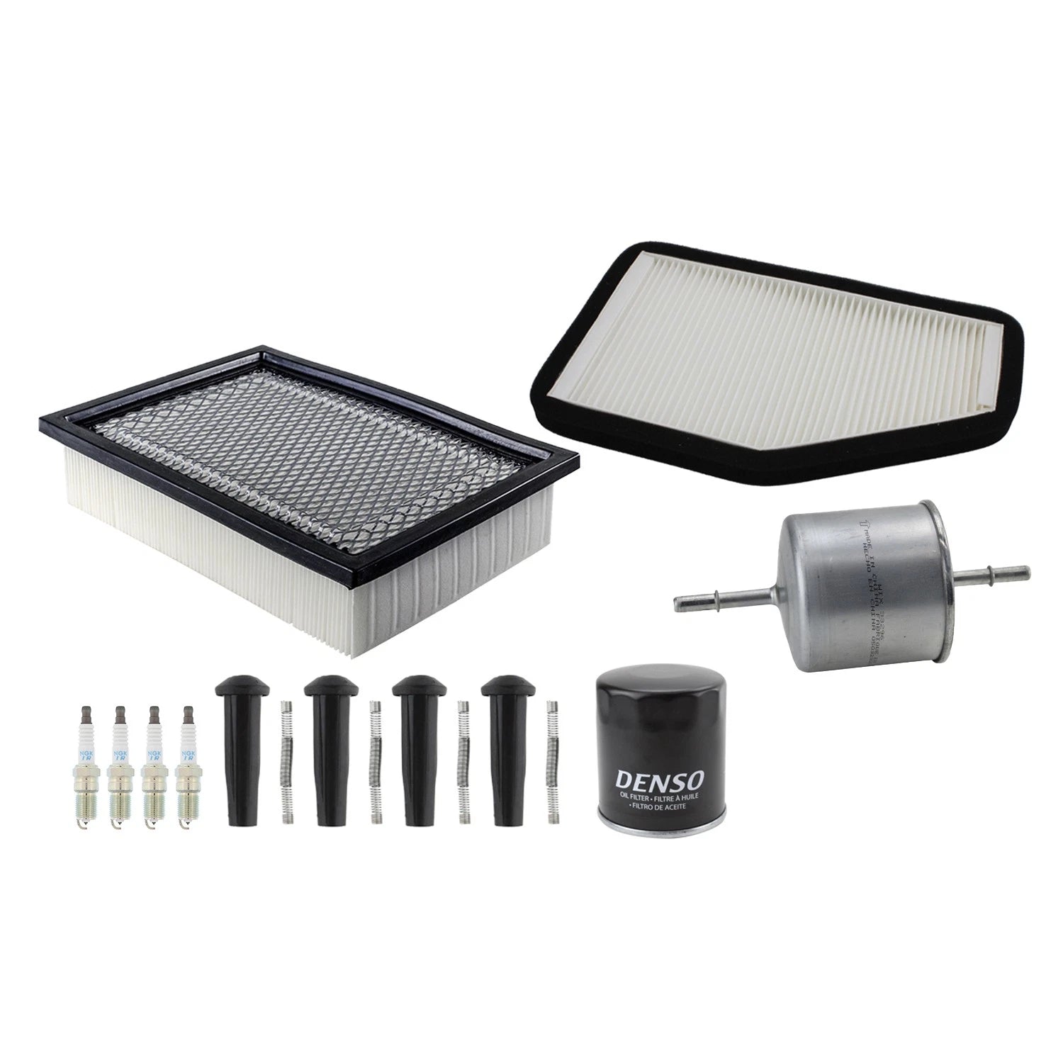 Tune Up Kit with 4 NGK Spark Plugs & Boots for Escape Mariner (2001–2010)