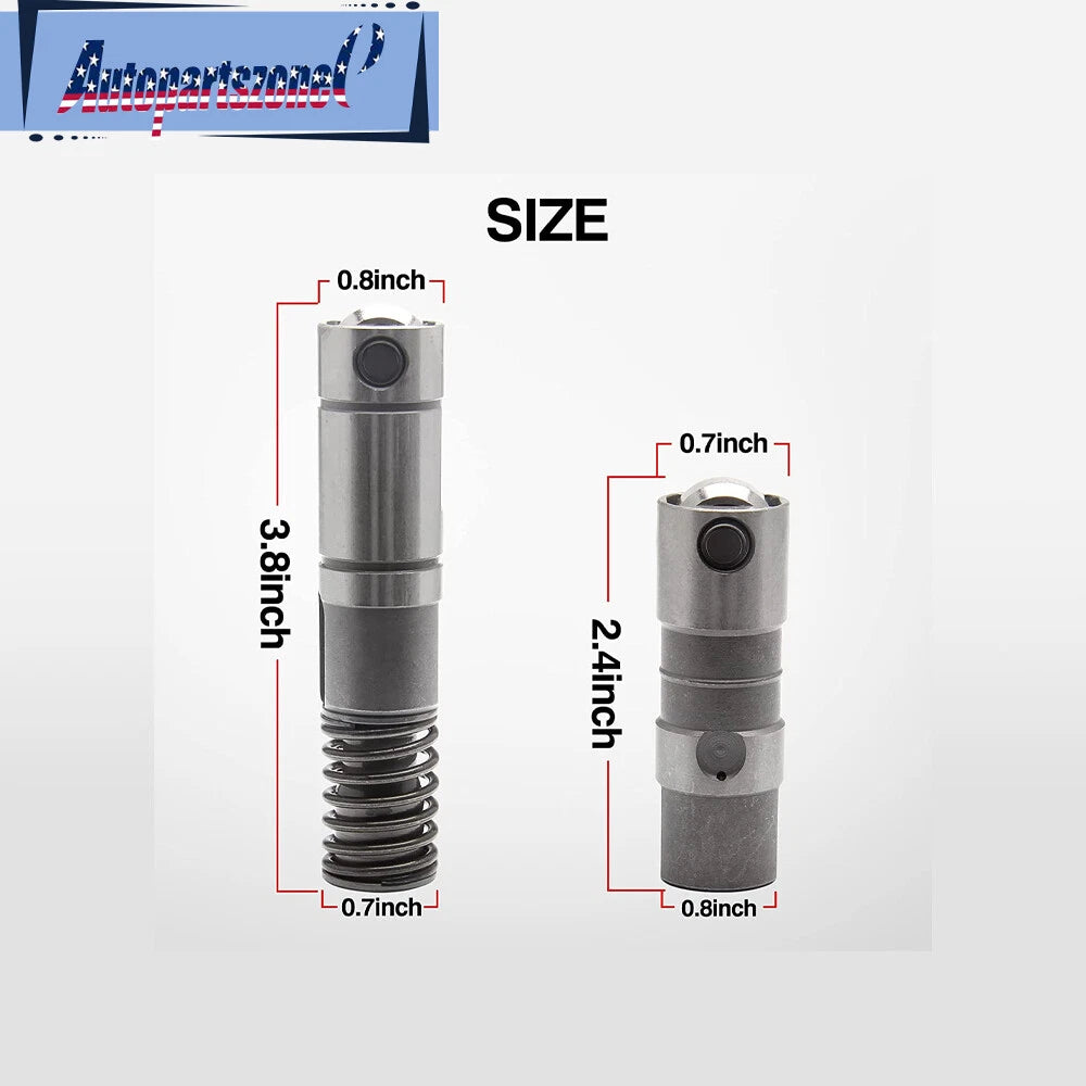 Set of 16 Roller Valve Lifters 12499225 & 12639516 for Chevy GMC 5.3L 6.0L 6.2L