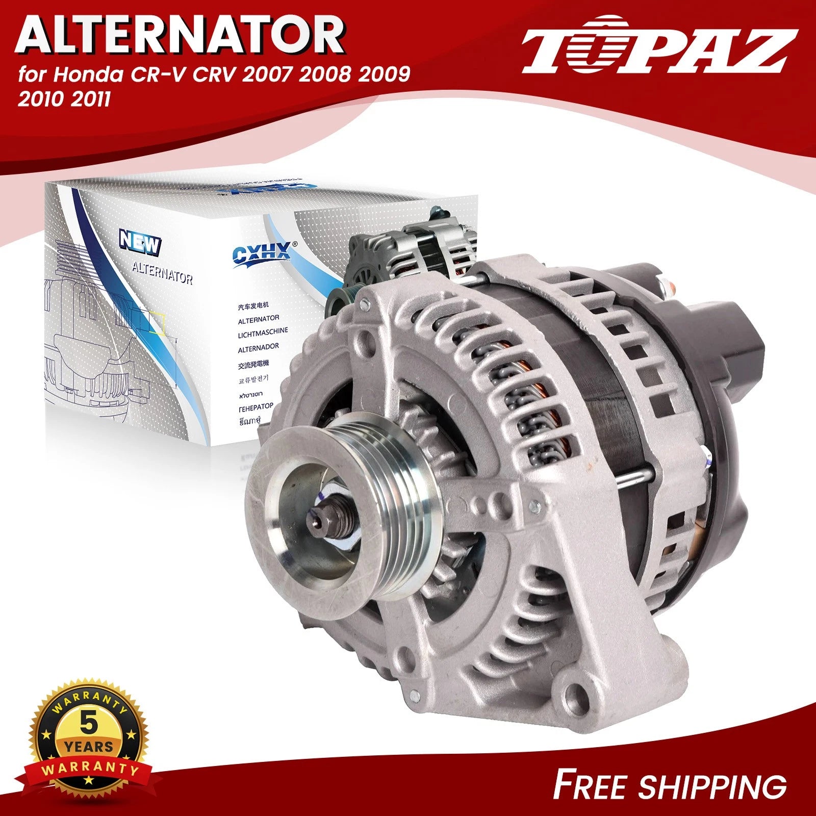 Alternator for Chevrolet Equinox Pontiac Torrent (2007–2009)