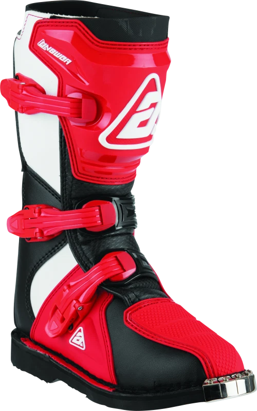 Set of 4 Answer AR1 Boots for Youth (Black/Red)