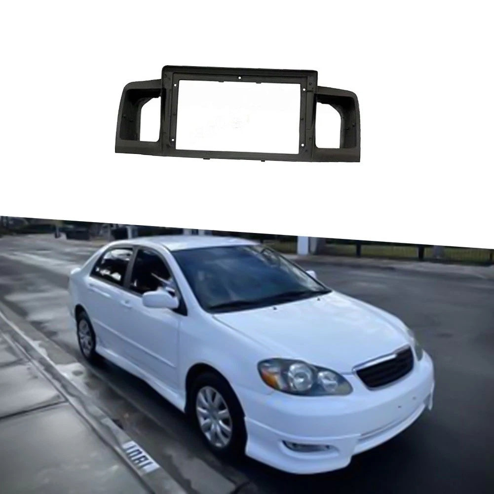 9-Inch Car Radio Fascia Panel & Wiring Harness for Toyota Corolla (2007–2012)