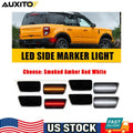Smoked Amber Red White LED Bumper Side Marker Lights for Ford Bronco (2021–2023)