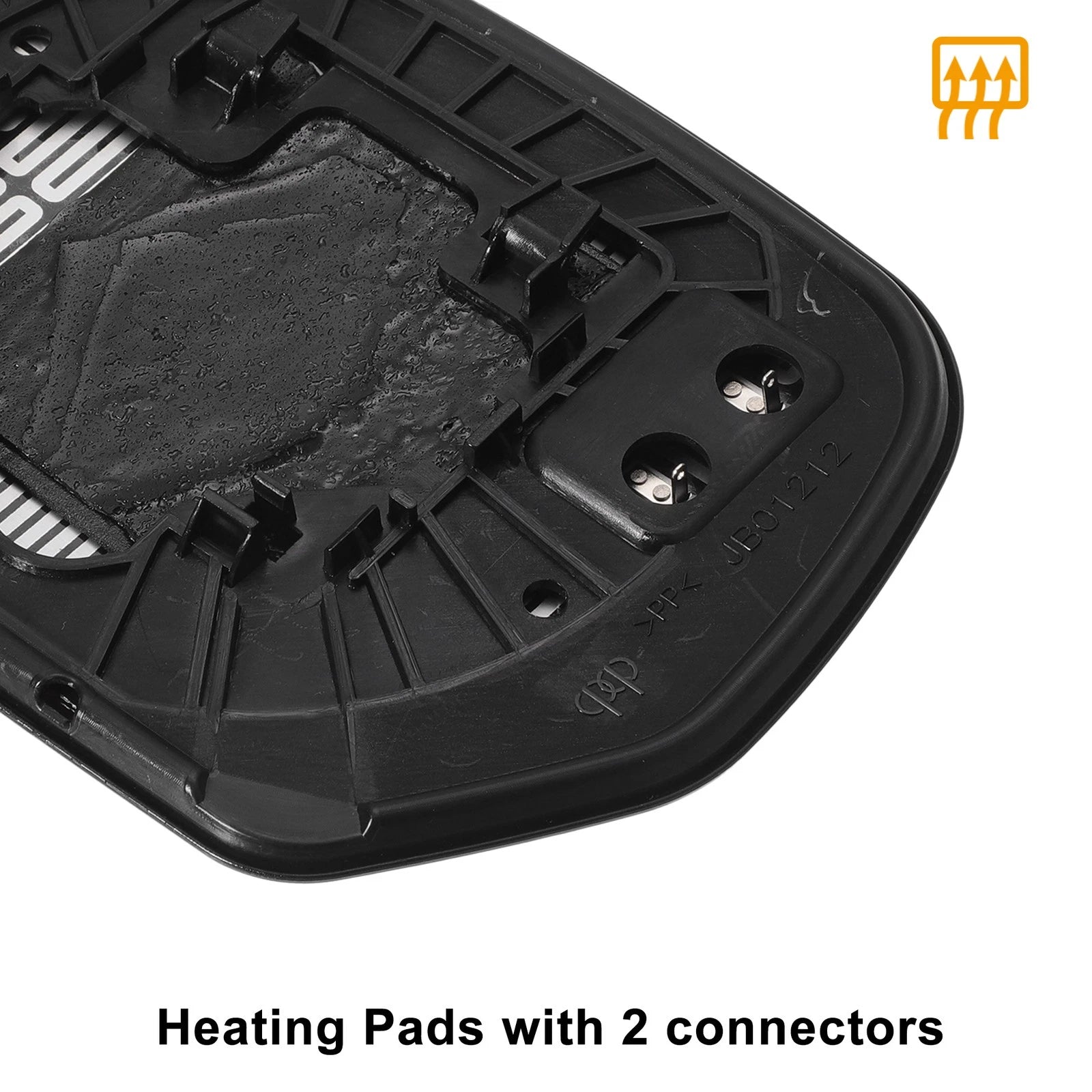Pair Heated White Mirror Glass for Honda Odyssey (2010–2013)