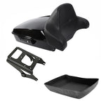 Chopped Trunk Backrest Mount Rack for Harley Touring Road King (2009–2013)