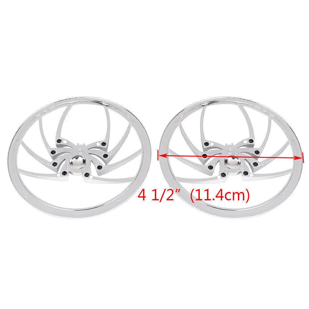 Chrome Speaker Trim Grill Cover for Harley Touring Electra Street Glide (1996–2013)