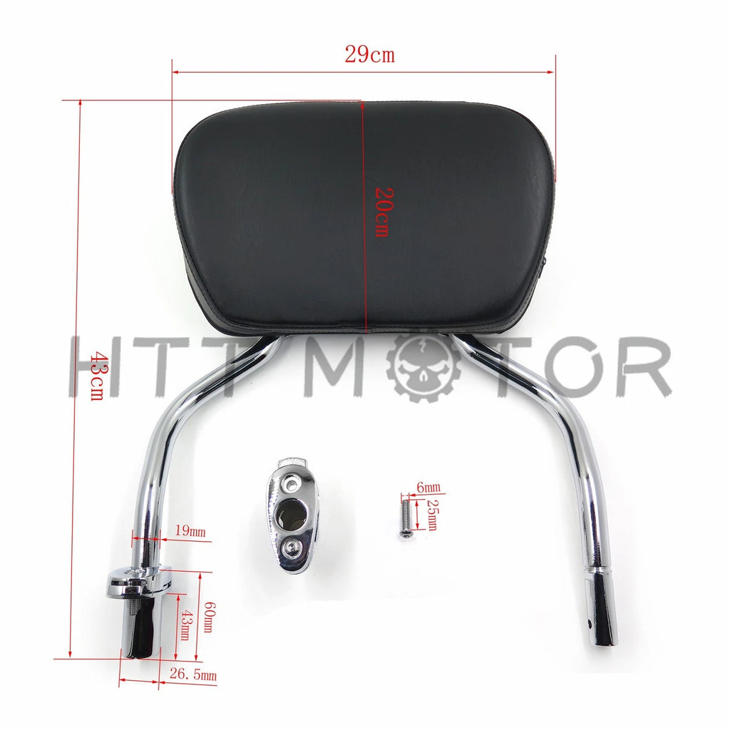 Detachable Pad Sissy Bar with Backrest for Harley FLRT FreeWheeler (2015–2020)